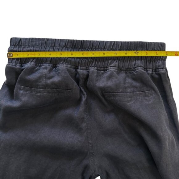 Quince Black European Linen Wide Leg Pants - Picture 4 of 6